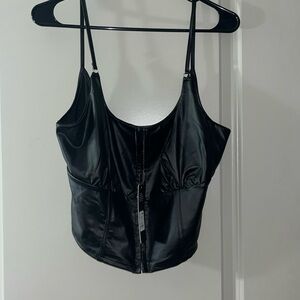NWT black crop top